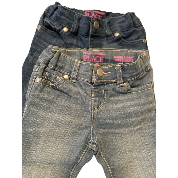 Children's Place Baby Girls' Toddler Multipack Skinny Jeans 2 Pair K25 * - Picture 1 of 8